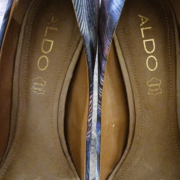 Aldo "Jerolda" Blue Multicolor Platform Stiletto Heels  Size 7 - Picture 12 of 14